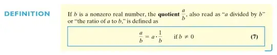 Definition of quotient, per Sullivan