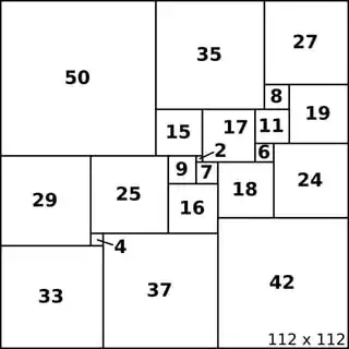 order 21 squared square