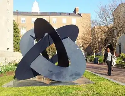 Borromean rings on campus of George Washington University in Washington, DC.