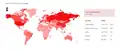 Cleantalk antispam: world map of top spam