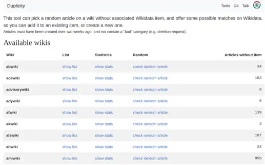 Screenshot of the Duplicity tool interface.