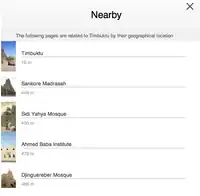 Example for the Timbuktu article on English Wikipedia