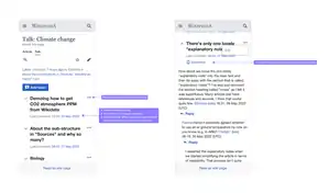  A screenshot showing the design of mobile web talk pages as of 8 July 2022.