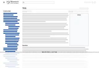 Showing how the table of contents would look if all sub-sections were expanded by default
