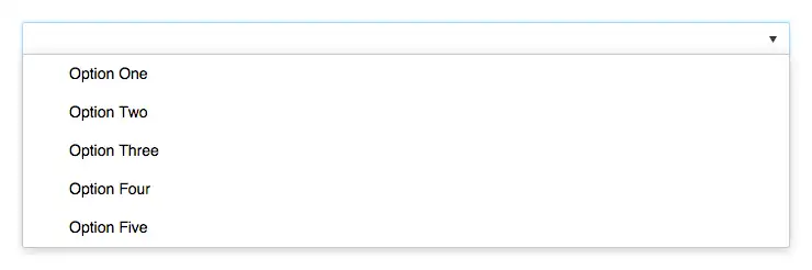 An example of a ComboBoxInputWidget