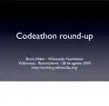 Codathon round-upBrion Vibber @ Wikimania 2009