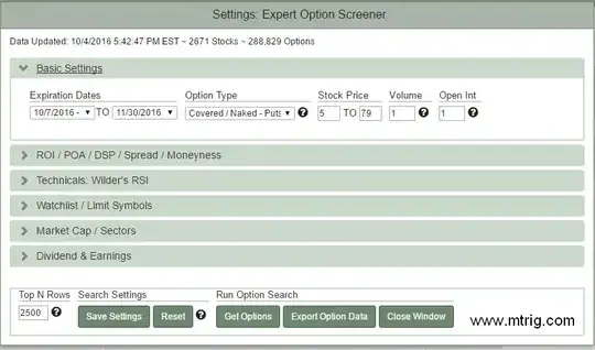 Expert Option Screener