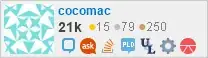 profile for cocomac on Stack Exchange, a network of free, community-driven Q&A sites