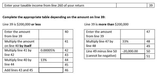 Schedule 1 form mockup