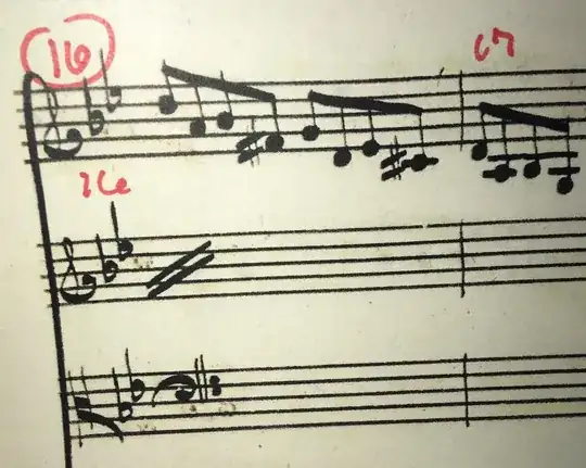 3 staves of handwritten music