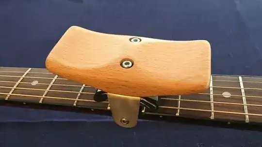 Closeup of klaffguitar
