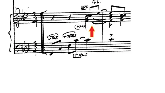 the first measure from Molasses To Rum form 1776