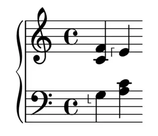 unicode half bracket characters used in place of fingering numbers