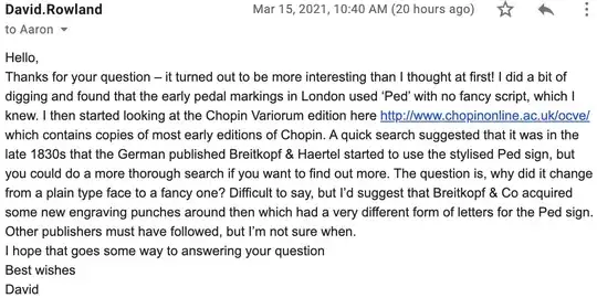 Email from Prof. David Rowland