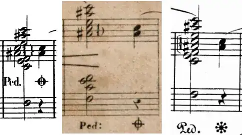 Chopin Op. 28 No. 7 m. 12, 3 versions