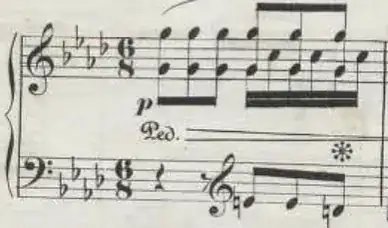 Chopin Op. 52, German first edition, measure 1