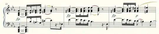 m. 133, Beethoven Pathétique, enharmonic modulation