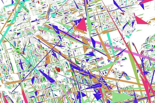 small excerpt of Canada postcode shapefile polygons