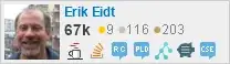 profile for Erik Eidt on Stack Exchange, a network of free, community-driven Q&A sites