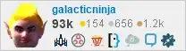profile for galacticninja on Stack Exchange, a network of free, community-driven Q&A sites