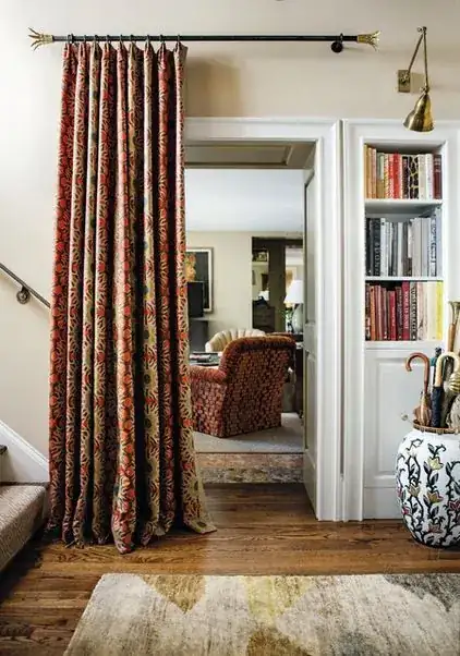 stock image of a room divider curtain