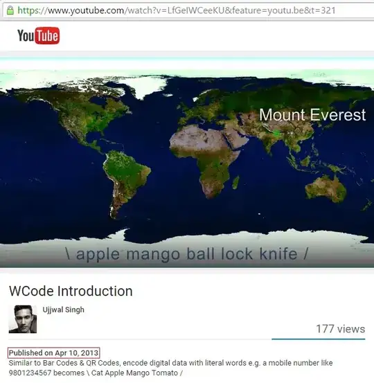 Video screenshot showing 5 words for a geo co-ordinate