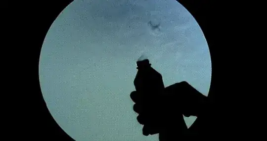 Showing schlieren effect