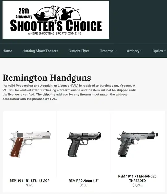 Remington semi-automatic handguns