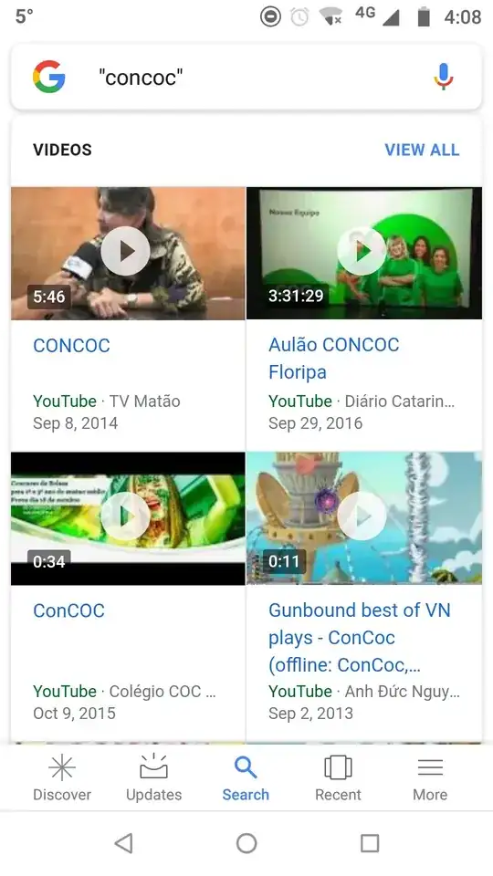 google video results for "concoc"