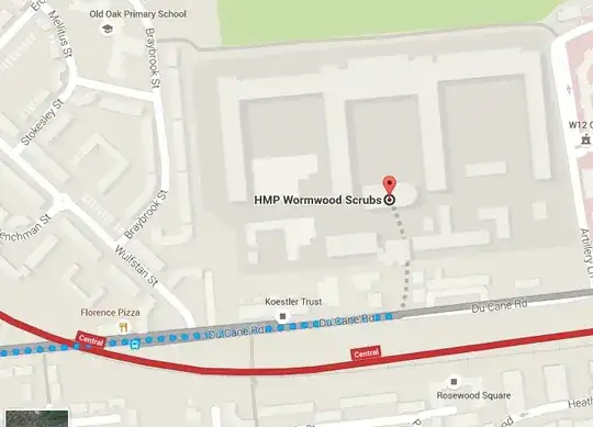 Map of HMP Wormwood Scrubs