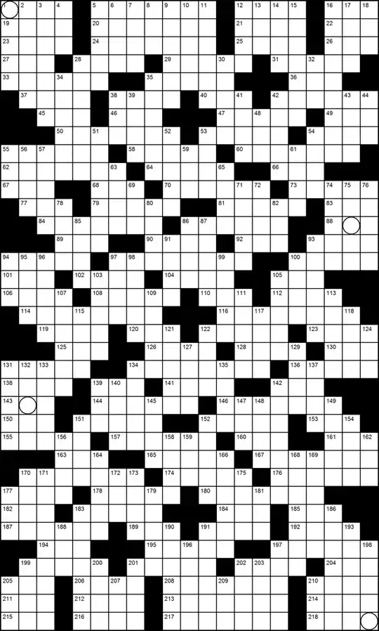 Crossword grid