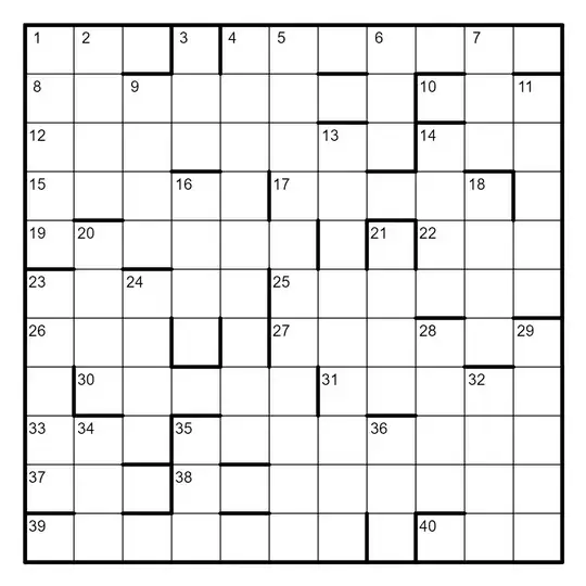 barred crossword grid