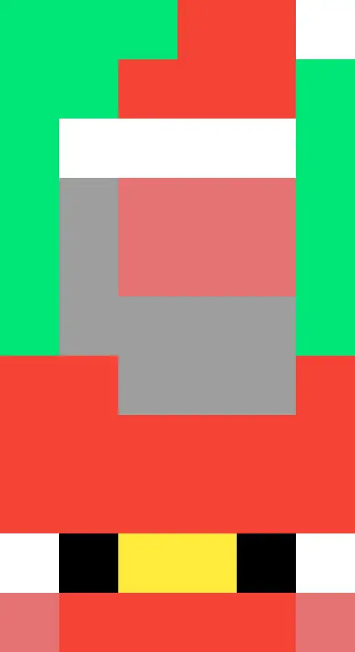 Puzzle solution (pixel Santa)