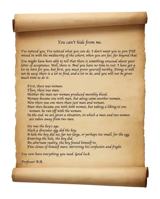 But wait, a secret letter!