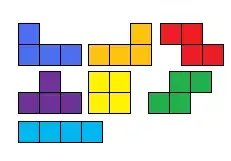 Tetris pieces