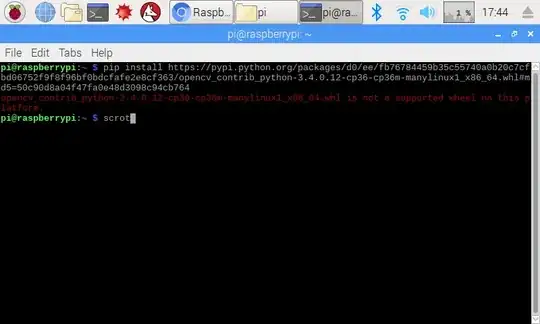 The next error I recieve