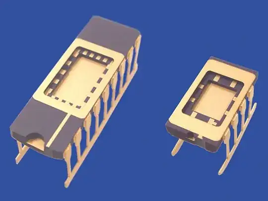 IC package with glass