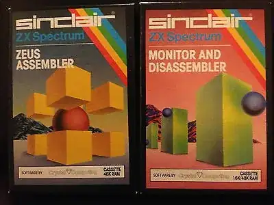 Disassembler and Monitor and Zeus Assembler boxes