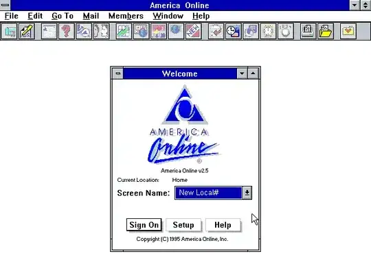 Screenshot of America Online for Windows 3