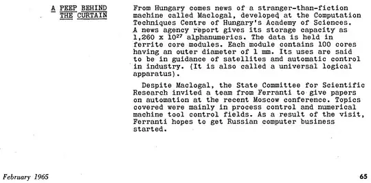 "A peep behind the curtain" article