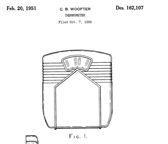 Line drawing of device from its design patent