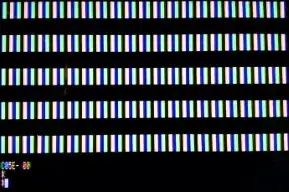 Vertical dashed stripes in DHIRES on Apple IIe with 64k RAM card