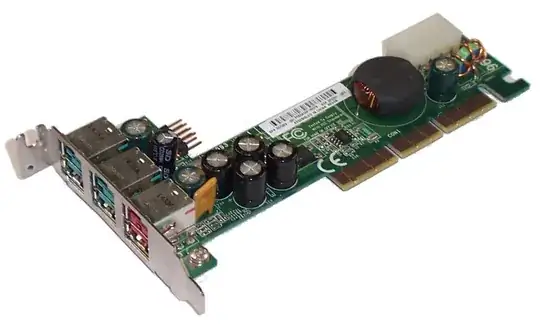 HP r5000 AGP to PoweredUSB card