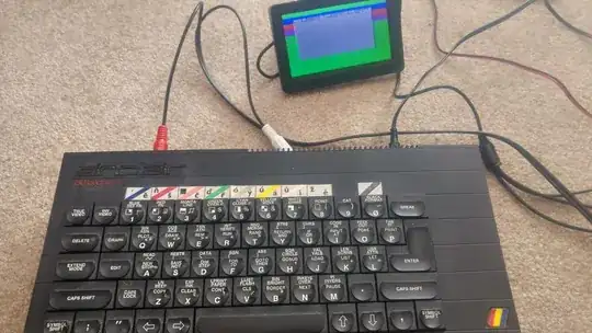 ZX Spectrum + PAL parking display