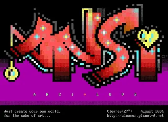 Screenshot ANSII art