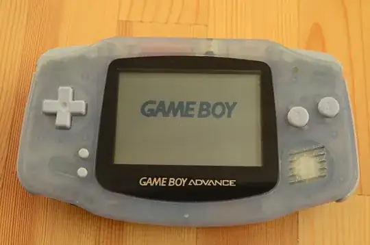 Game Boy Advance with no cartridge