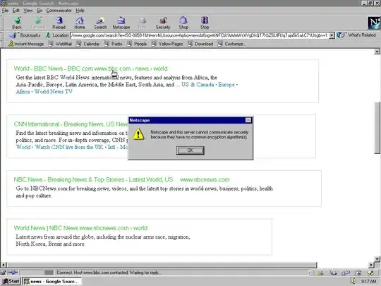 Netscape and this server cannot communicate securely because they have no common encryption algorithm(s)