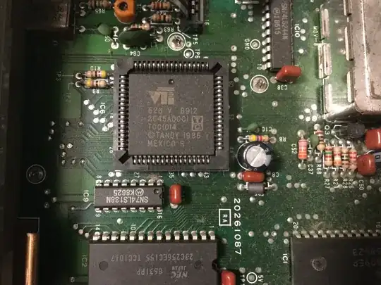 Color Computer 3 motherboard showing GIME