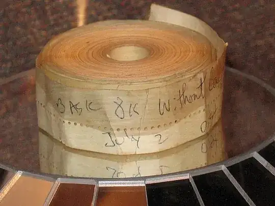 Basic 8K on paper tape.