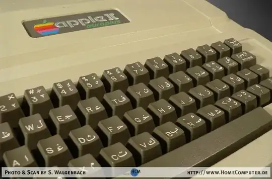 Apple II europlus with Arabic keyboard